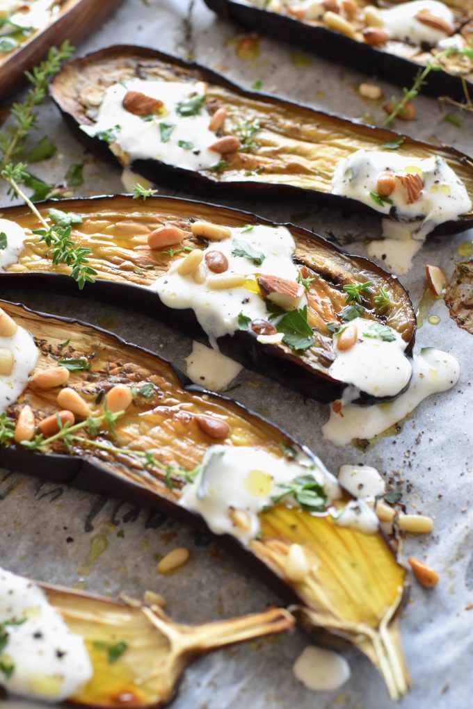 MELANZANE AL FORNO CON YOGURT GRECO
