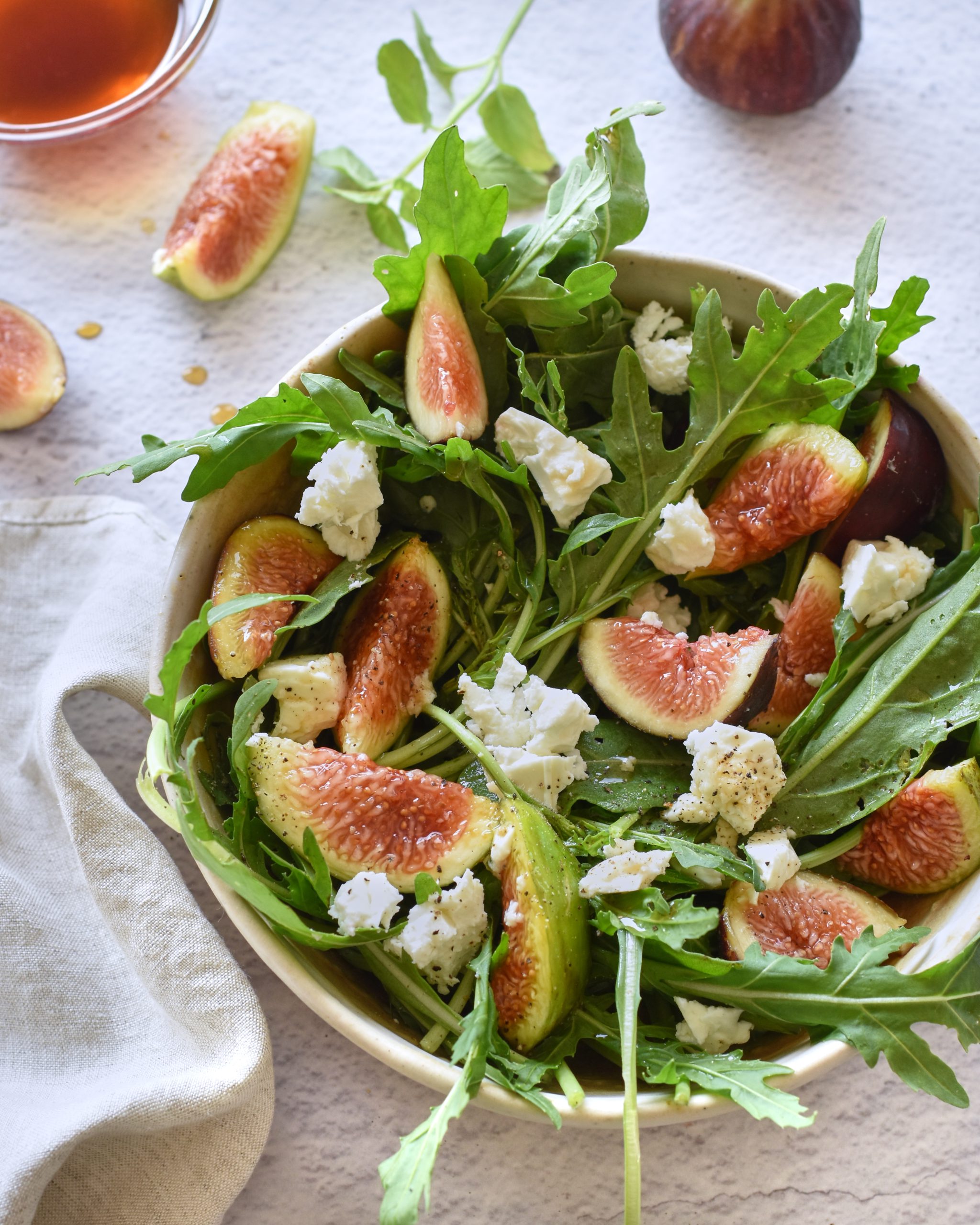 INSALATA DI FETA E FICHI CARAMELLATI