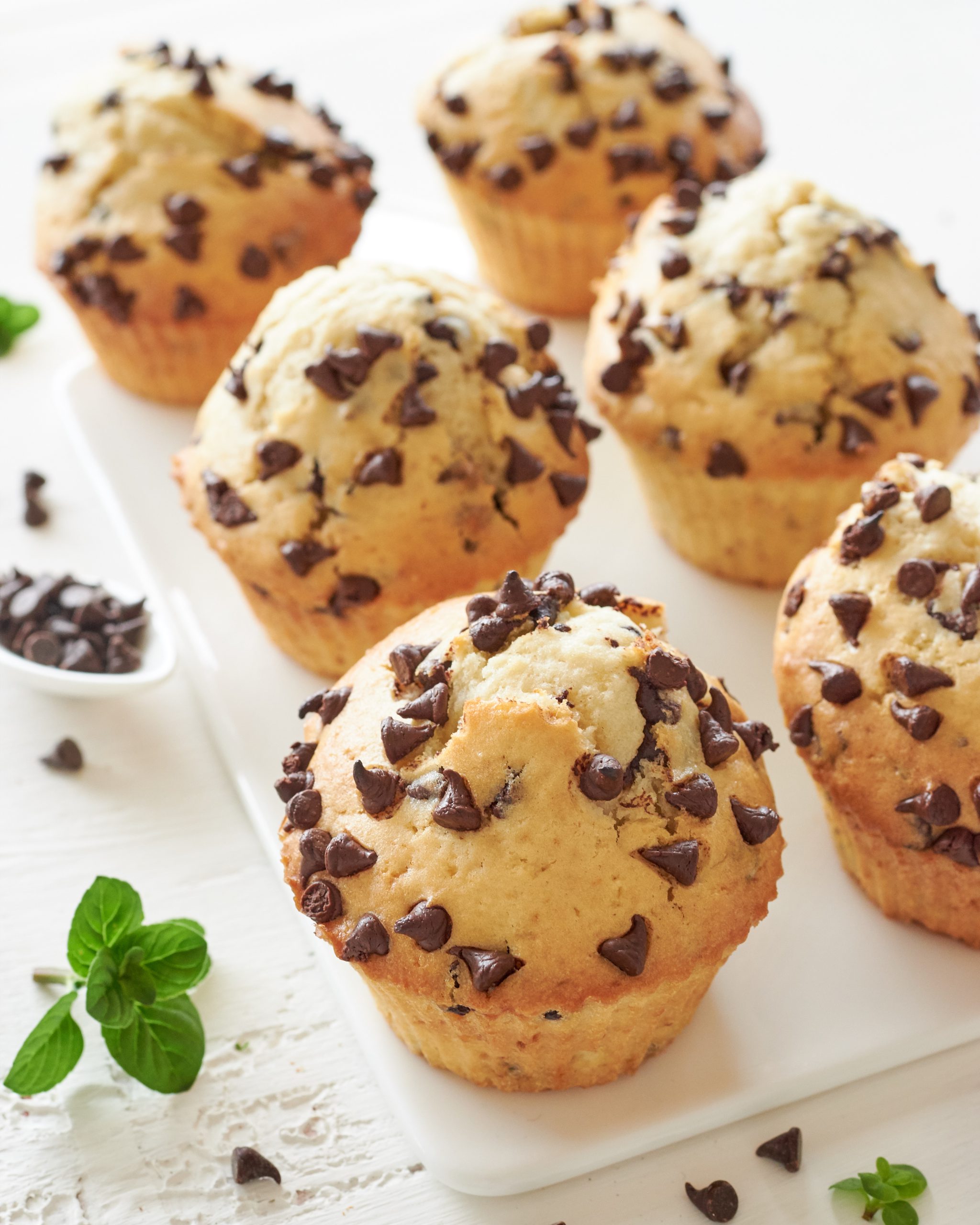 MUFFIN CON YOGURT GRECO E GOCCE DI CIOCCOLATO