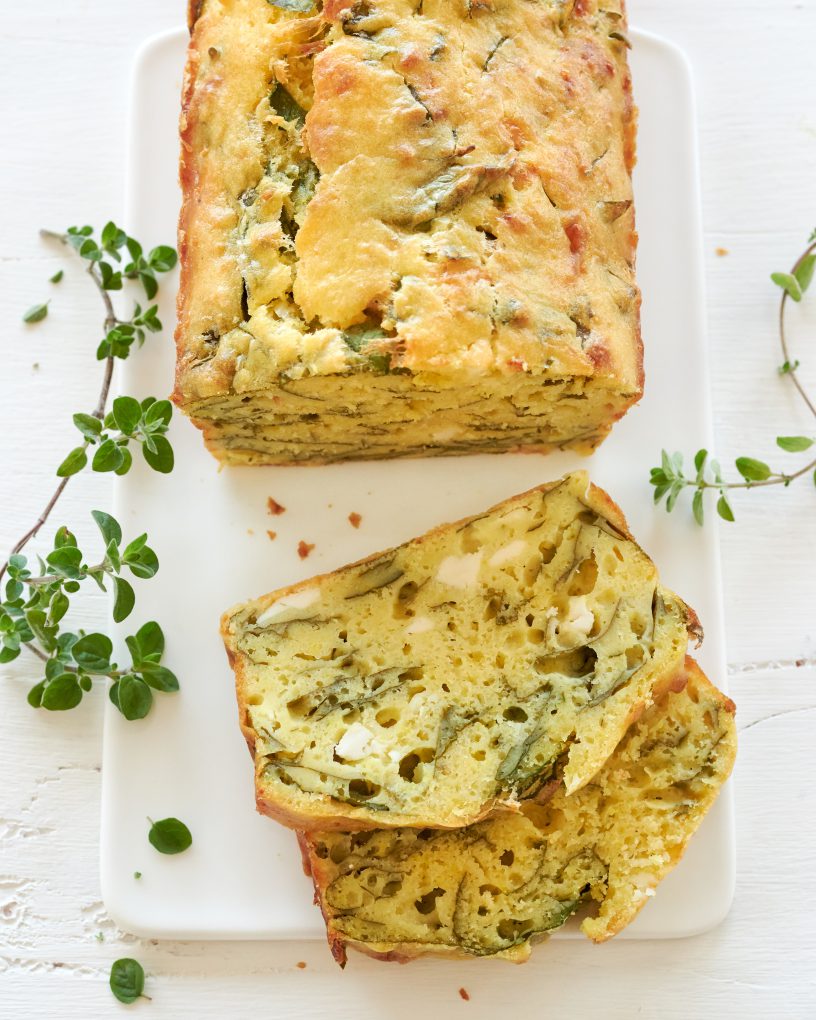 PLUMCAKE CON SPINACI E FORMAGGIO CON LATTE DI CAPRA