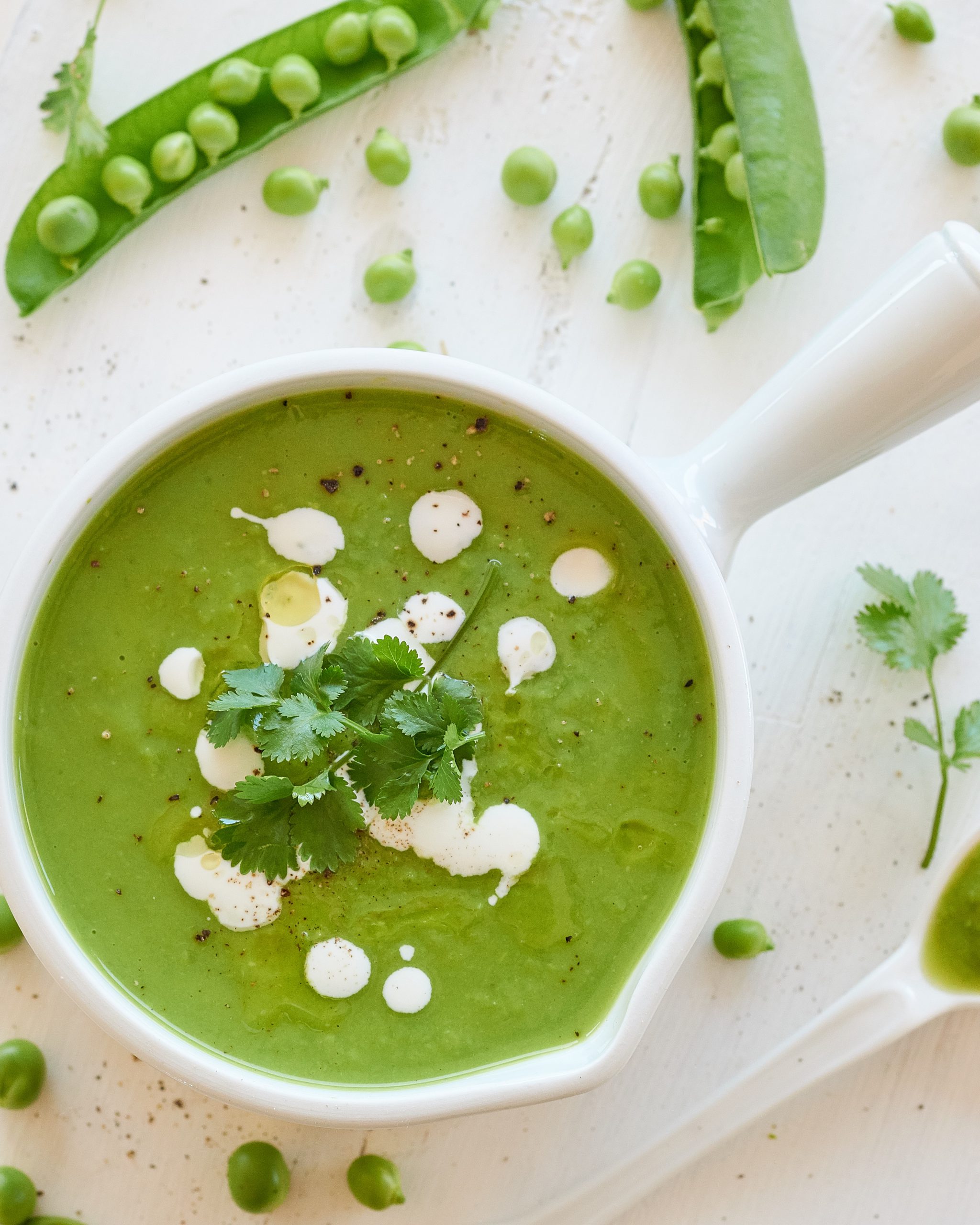 VELLUTATA DETOX CON PISELLI E YOGURT GRECO
