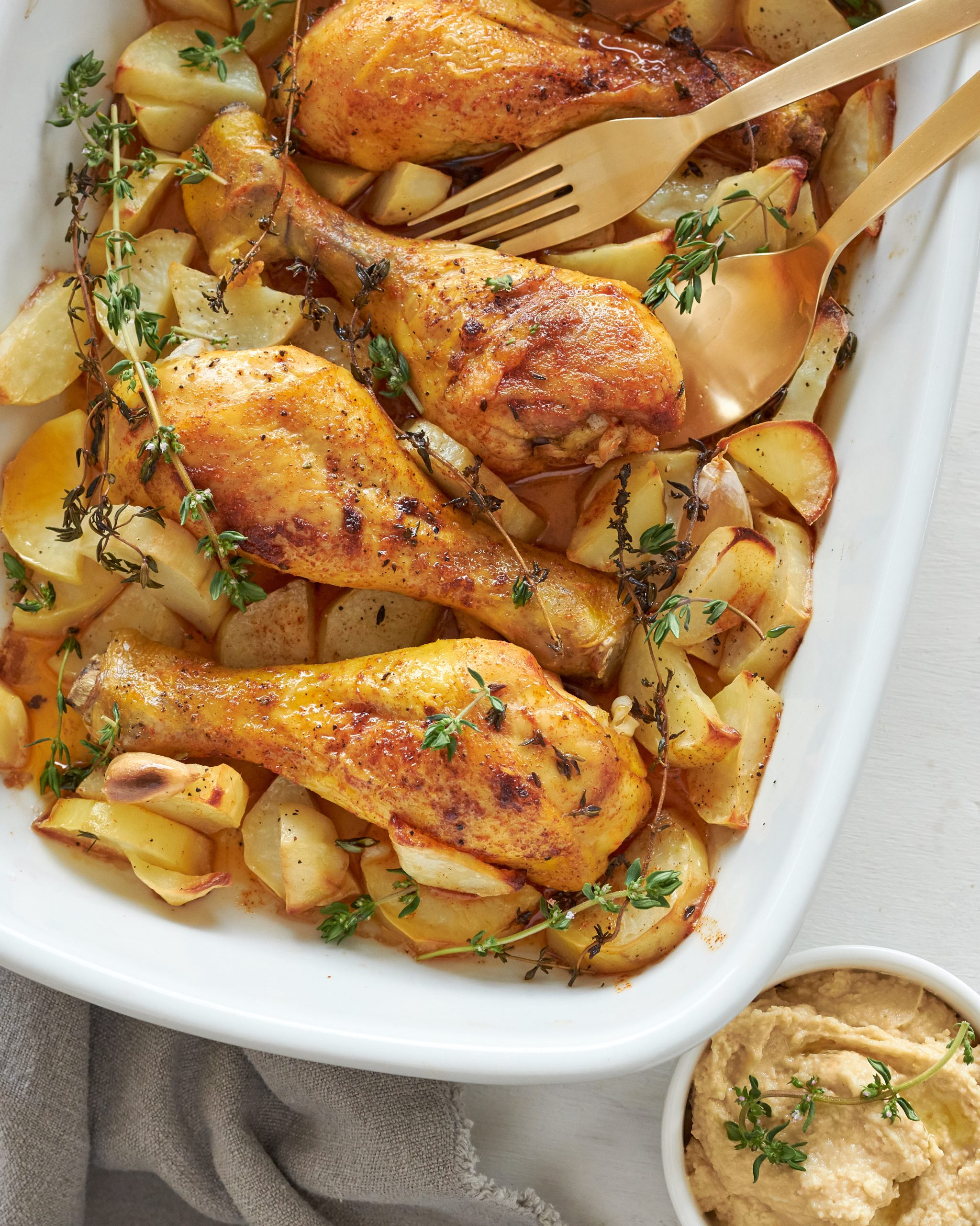 COME ABBINARE L’ HUMMUS : COSCE DI POLLO AL FORNO!