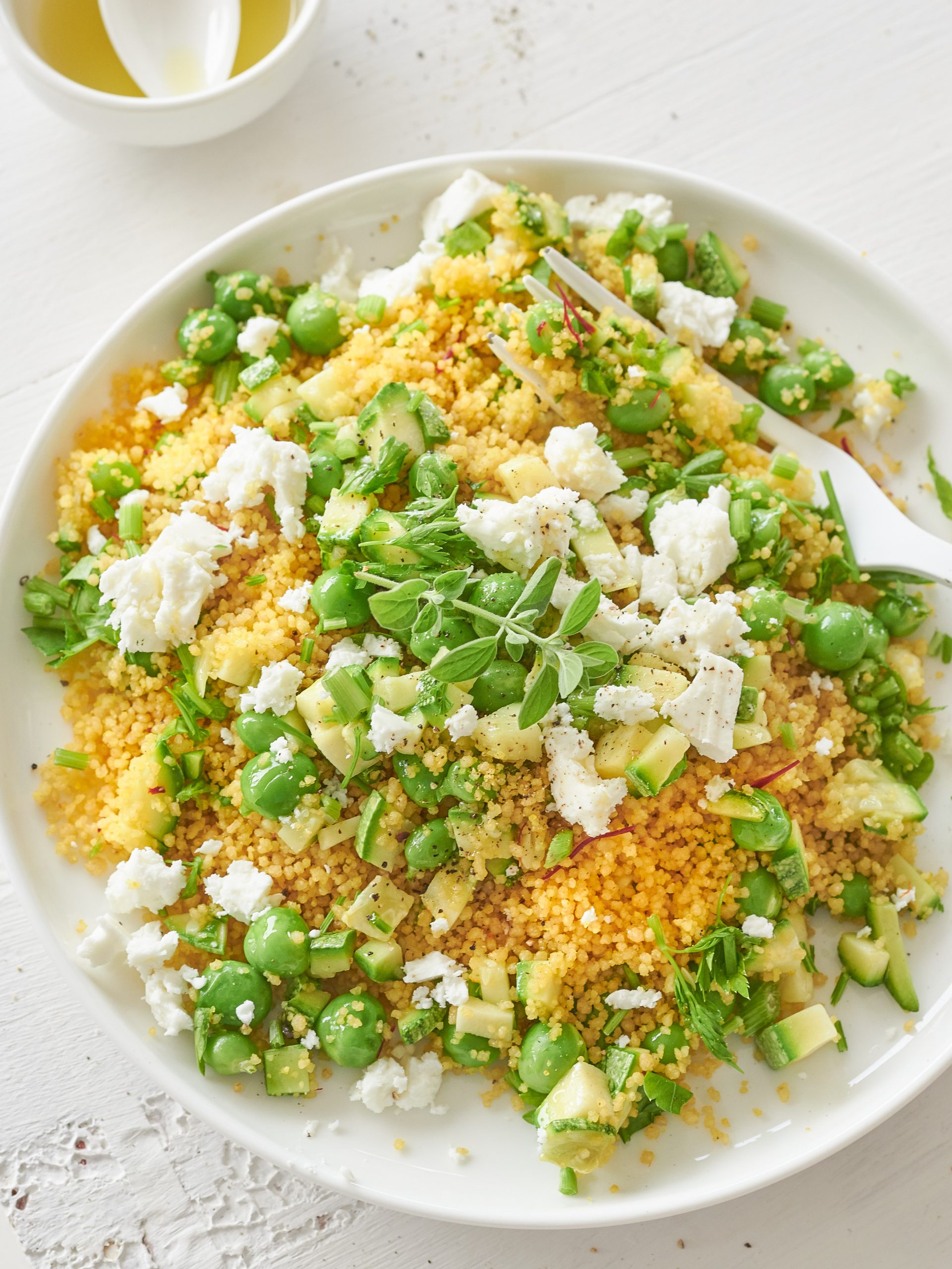 COUSCOUS ALLO ZAFFERANO CON FETA E VERDURE DI STAGIONE