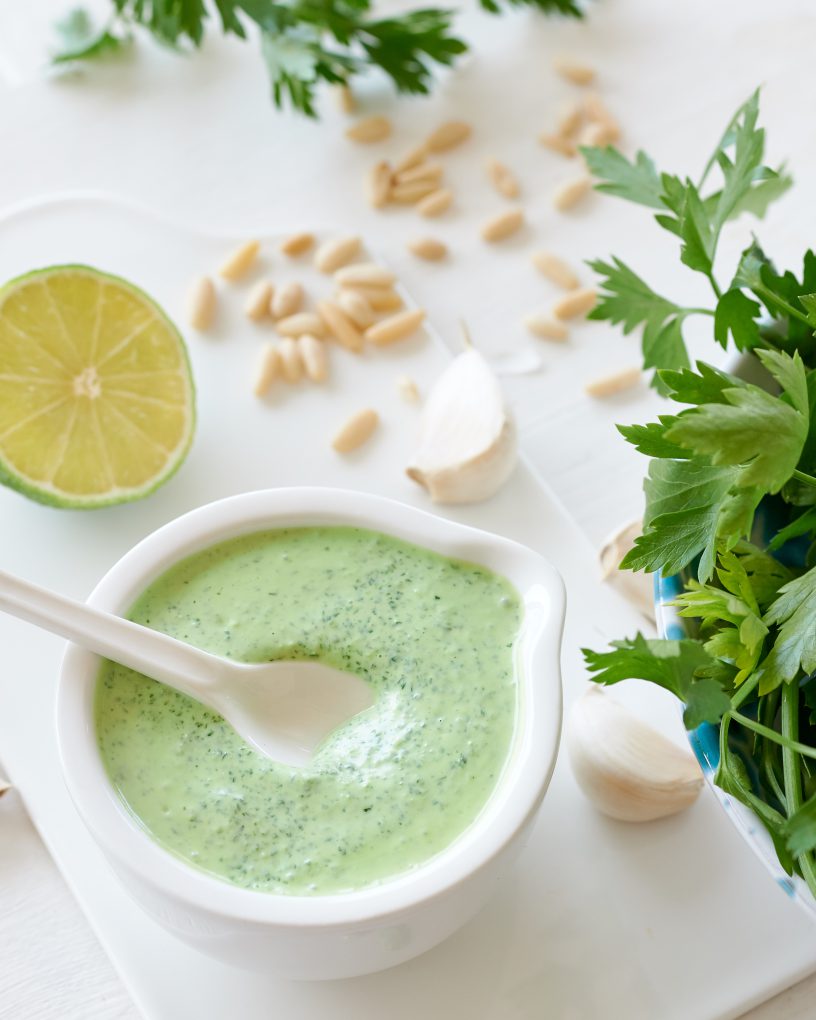 SALSA VERDE CON YOGURT GRECO