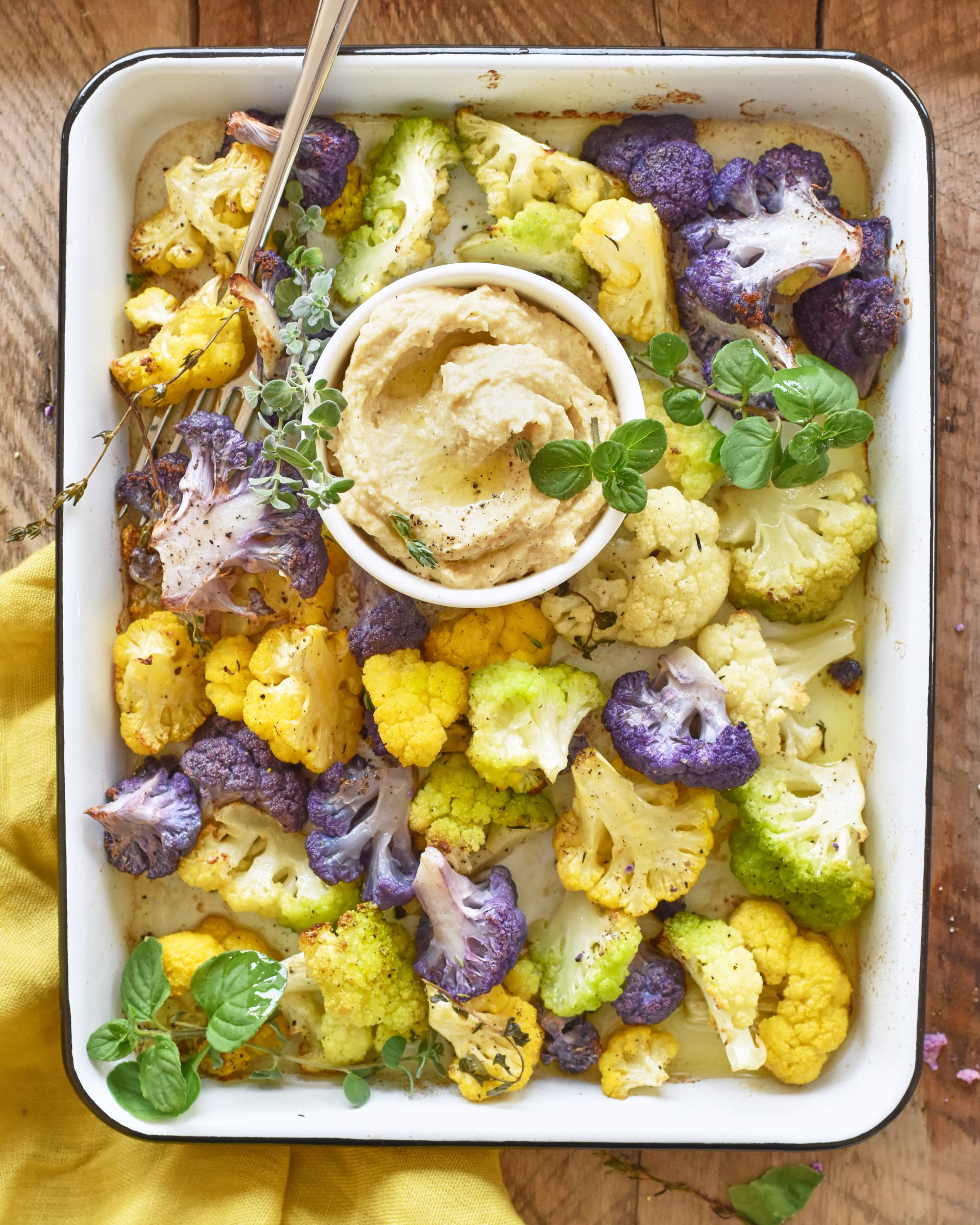 CAVOLFIORI MULTICOLOR CON HUMMUS ZORBAS