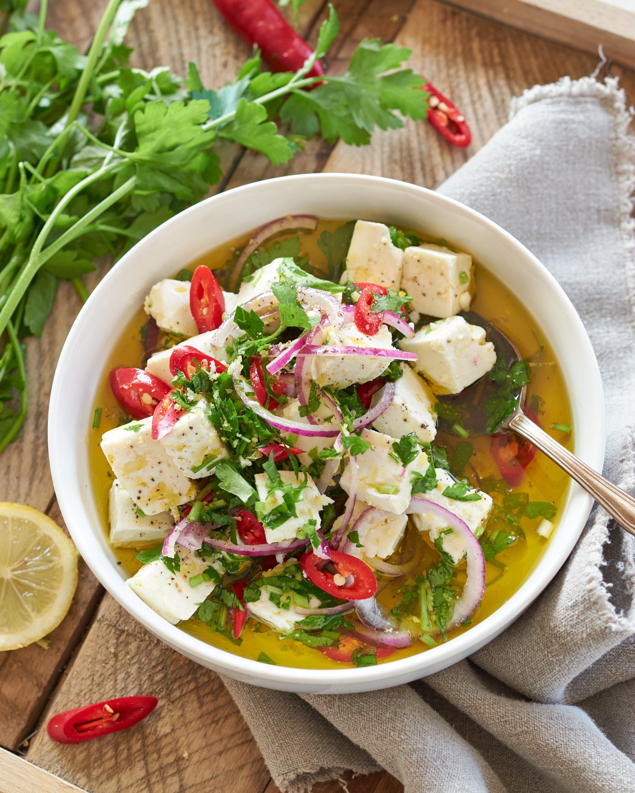 Feta marinata