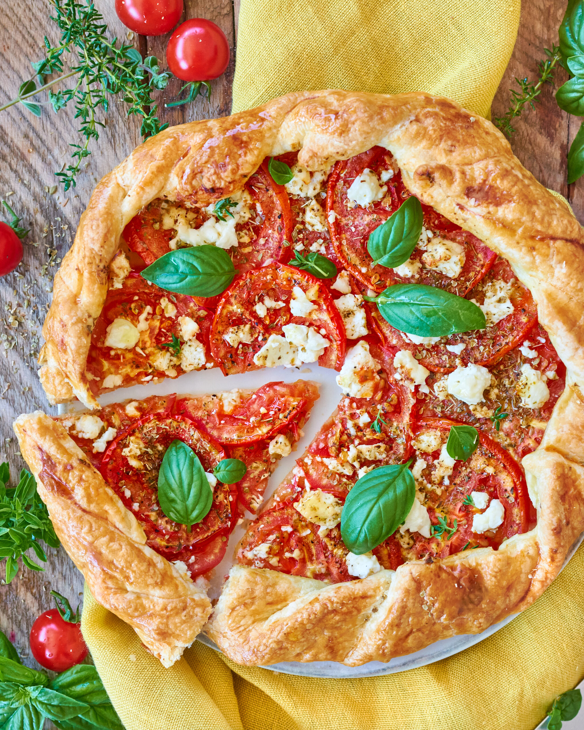 Galette super semplice con pomodori e feta Zorbas