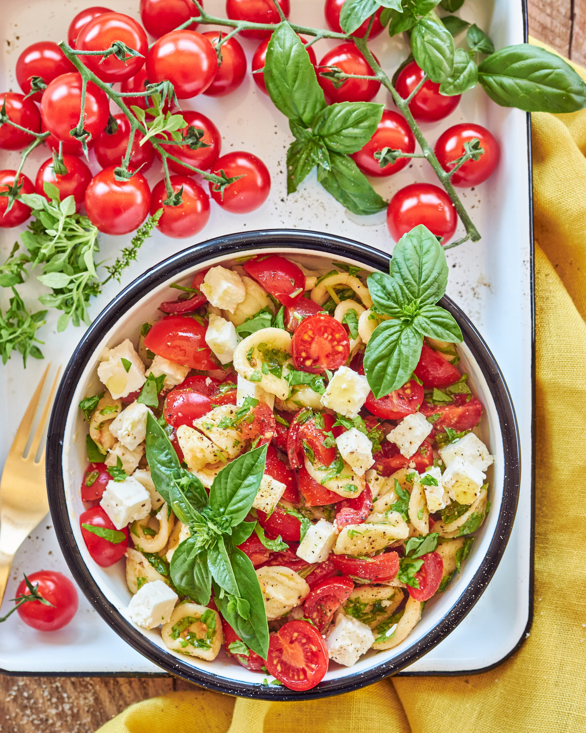 Orecchiette alla mediterranea con feta Zorbas