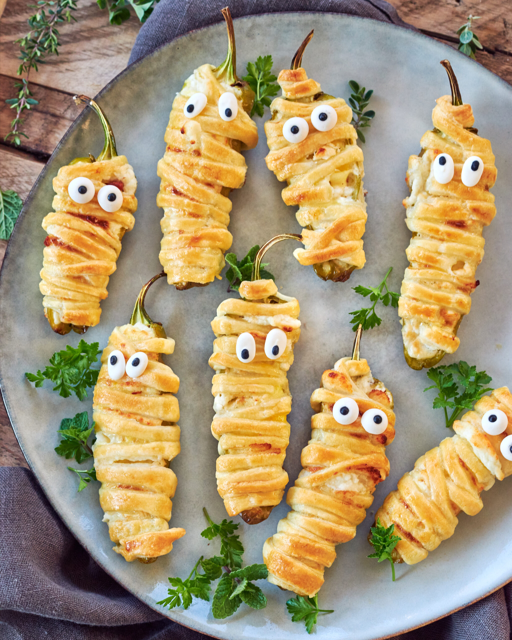 Peperoncini di Halloween con feta Zorbas