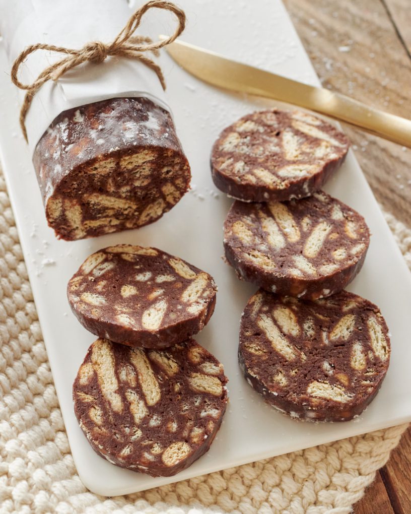 Salame al cioccolato con yogurt greco Zorbas