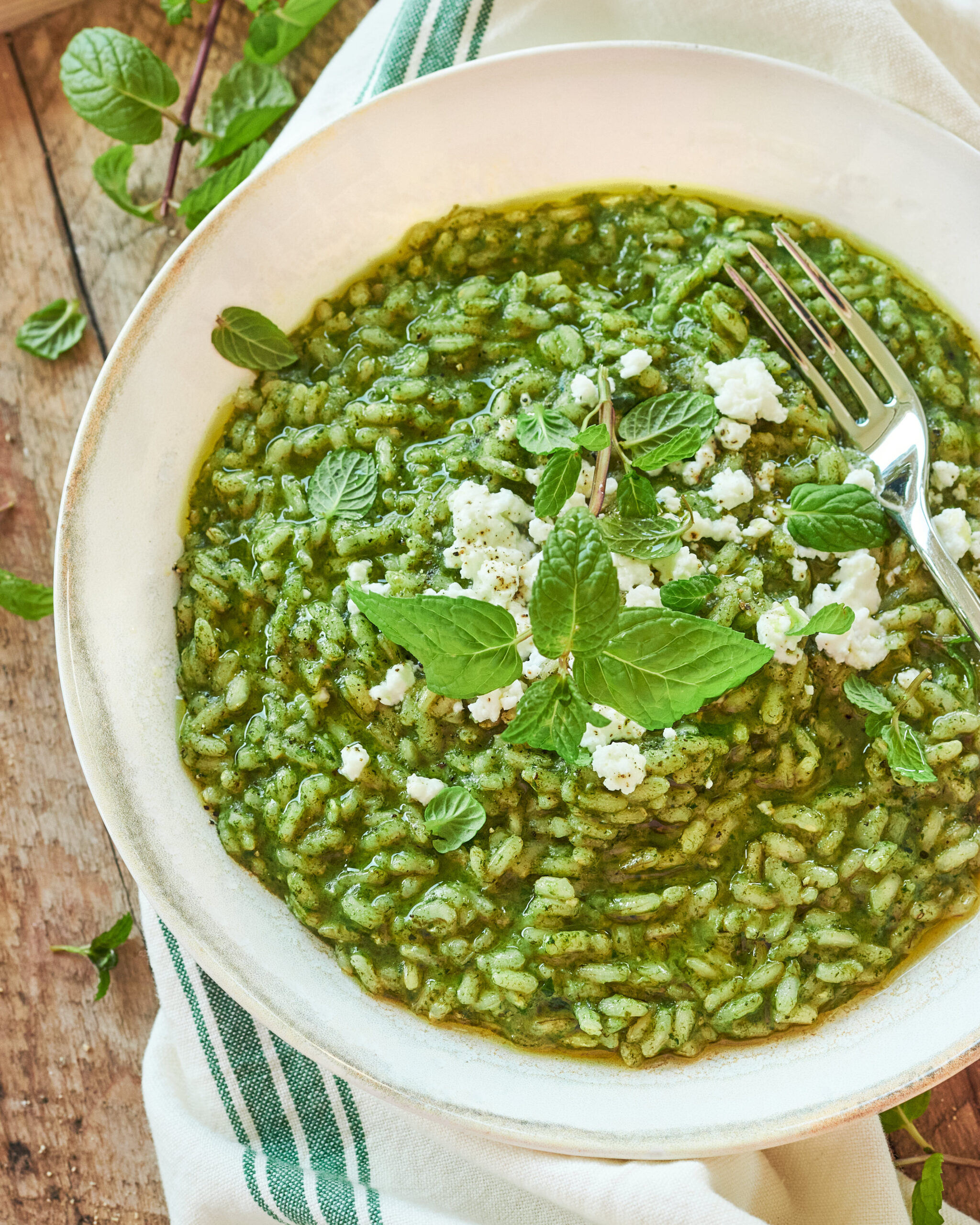 Risotto agli spinaci e feta Zorbas