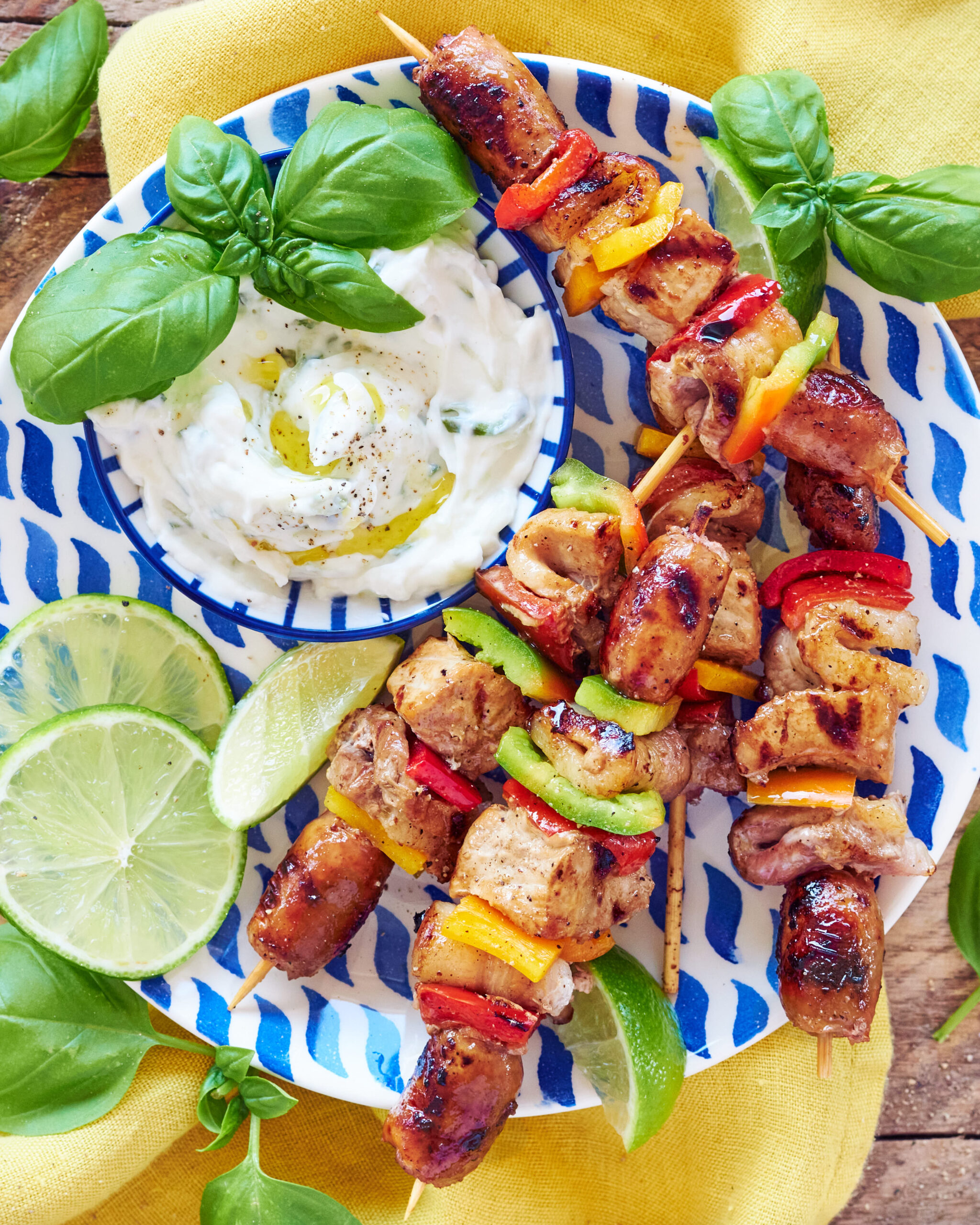 Spiedini di carne e tzatziki Zorbas