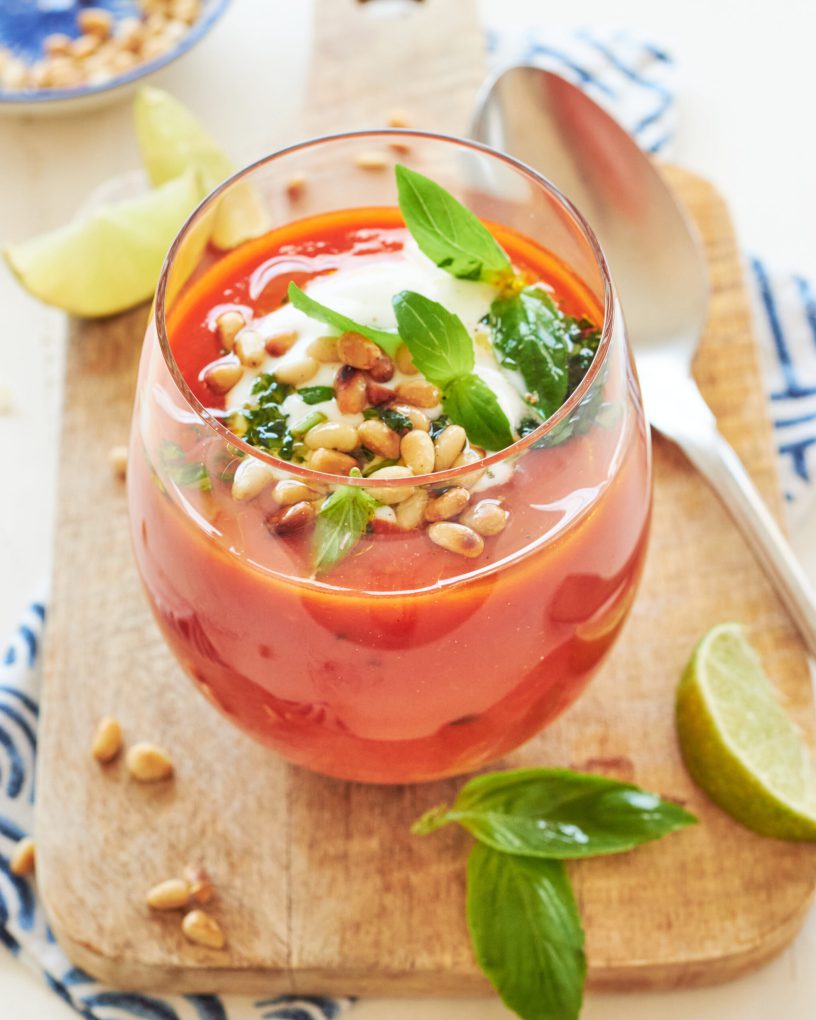 Gazpacho con yogurt greco Zorbas