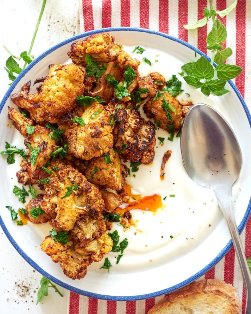Cavolfiore all’ Harissa con yogurt greco
