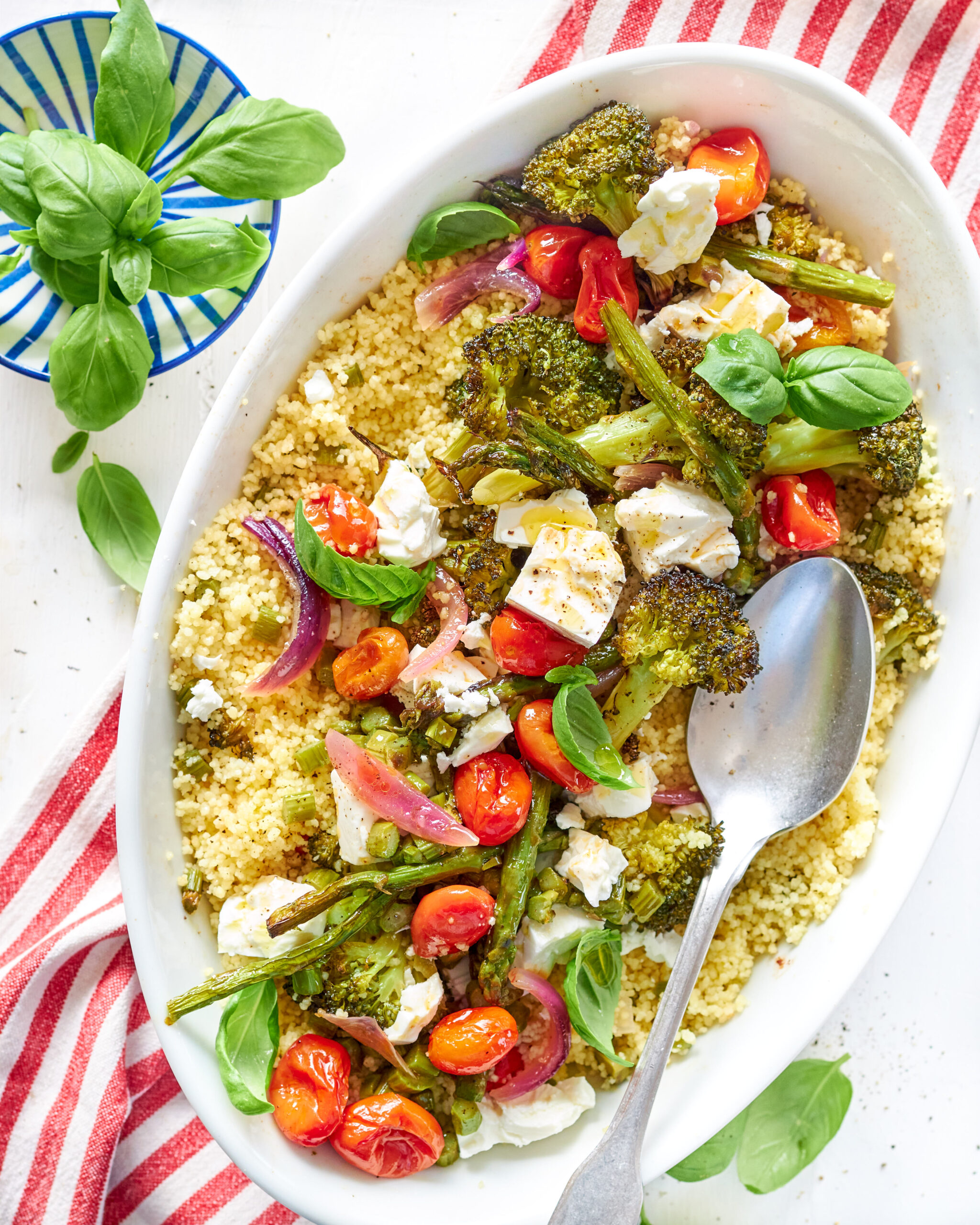 Cous cous con verdure al forno e formaggio greco Light Zorbas