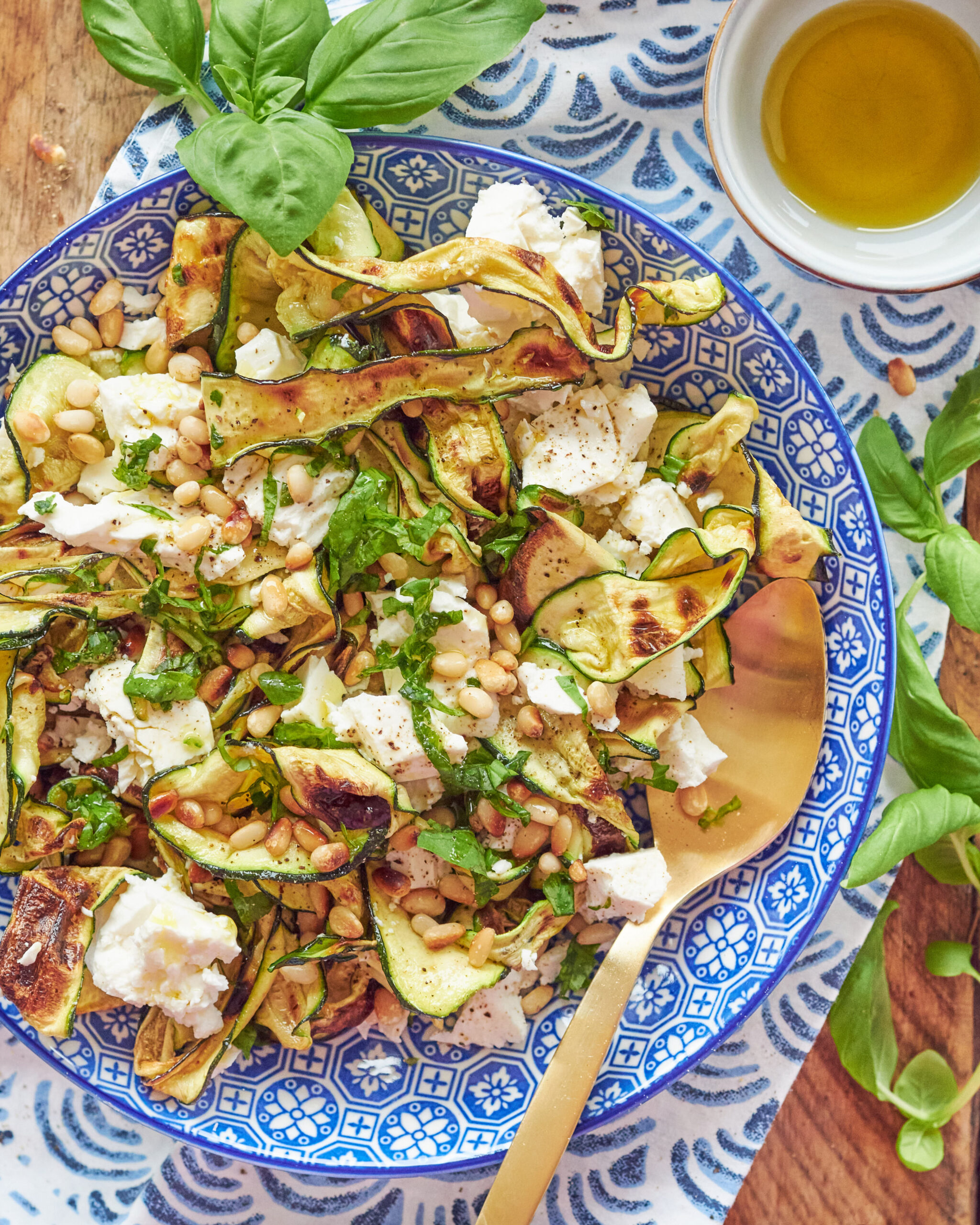 Insalata di zucchine grigliate e Feta Zorbas